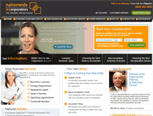 Tablet Screenshot of nationwide-incorporators.com
